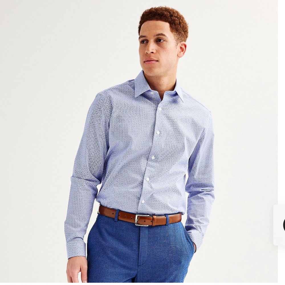 Men's Apt. 9° Stretch Slim Fit Dress Shirt 15, 32-33